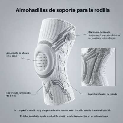 Rodillera ajustable con dial