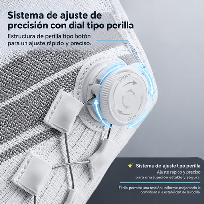 Rodillera ajustable con dial